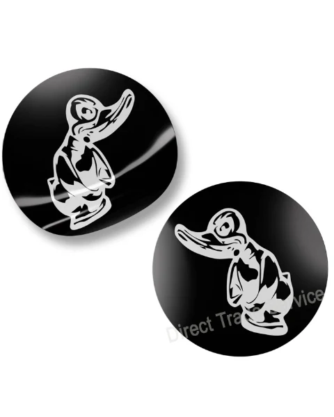 Door Step Sticker Set Angry Duck