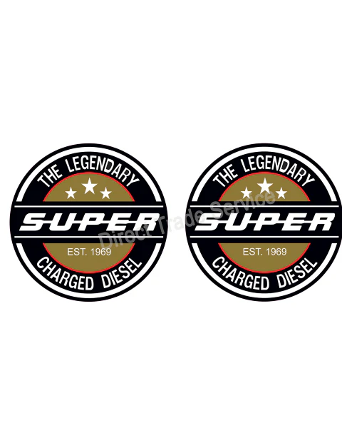 Door Step Sticker Set Legendary Diesel Gold
